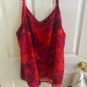 Torrid Women's Vibrant Red and Pink Camisole